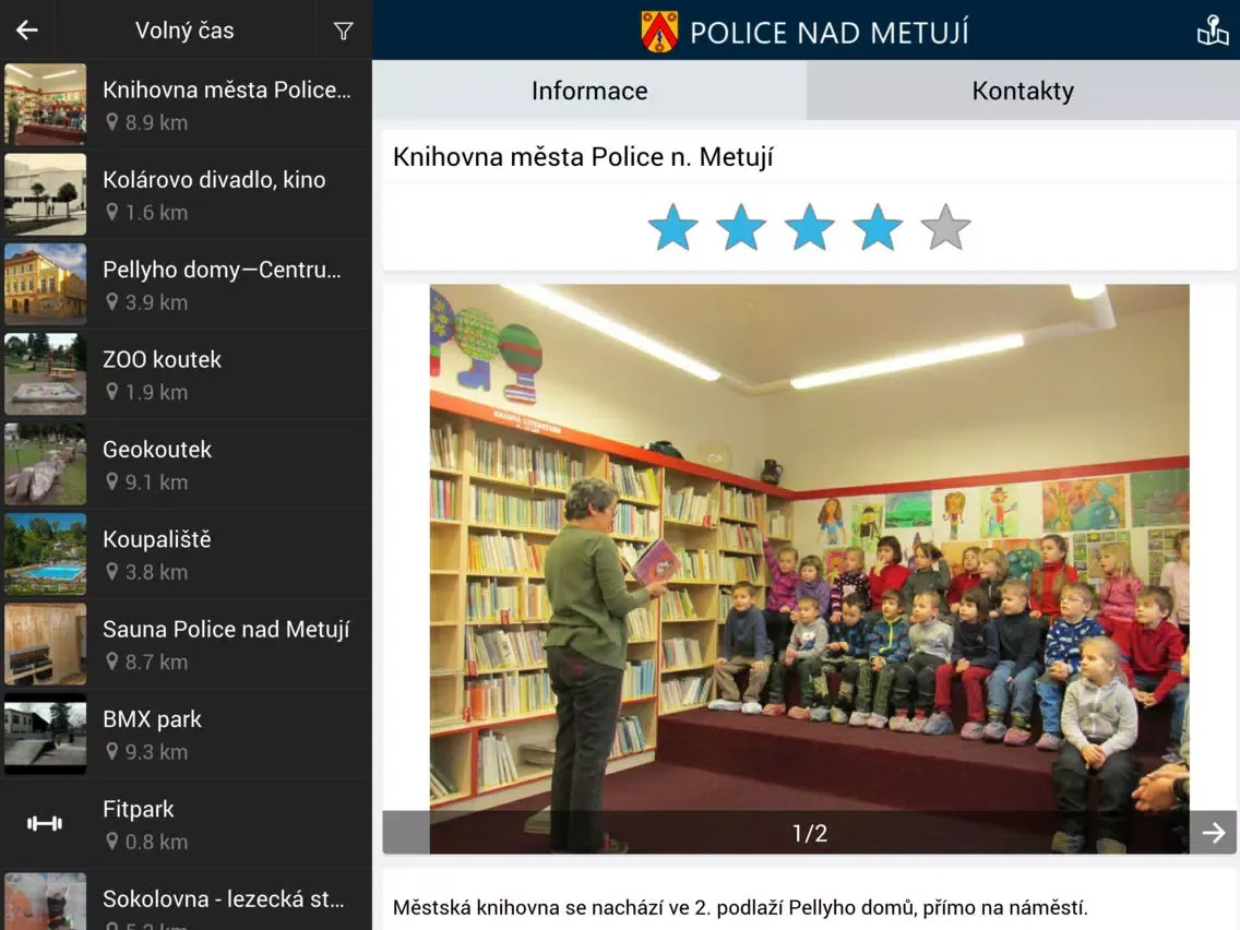 Zrzuty ekranu Police nad Metují iPad 