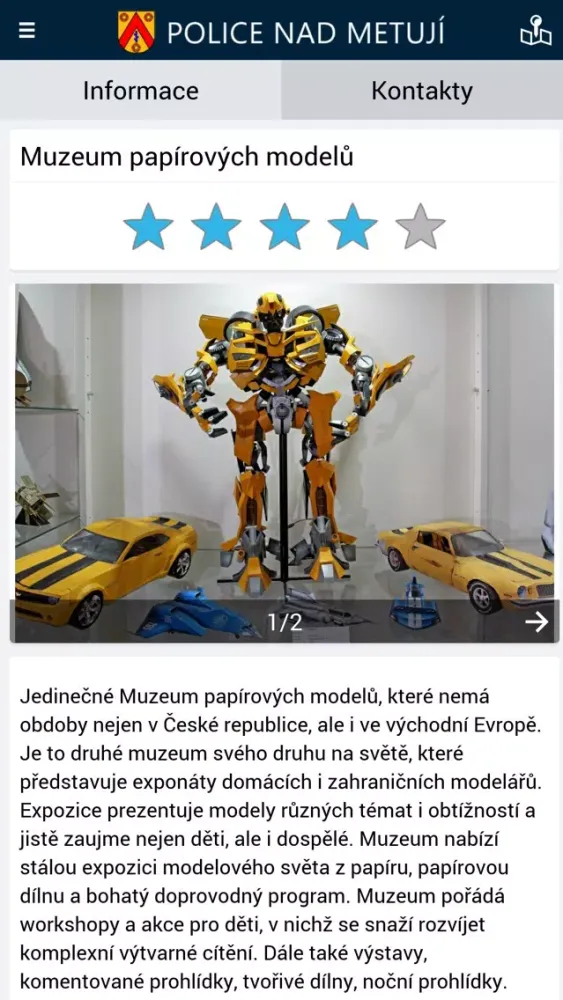Zrzuty ekranu Police nad Metují