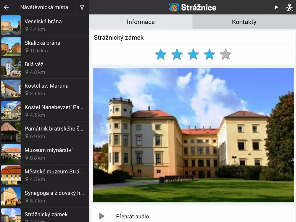 Zrzuty ekranu Město Strážnice iPad 