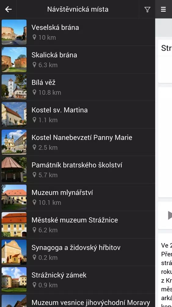 Zrzuty ekranu Město Strážnice