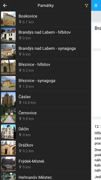 Captures d'écran de Den židovských památek