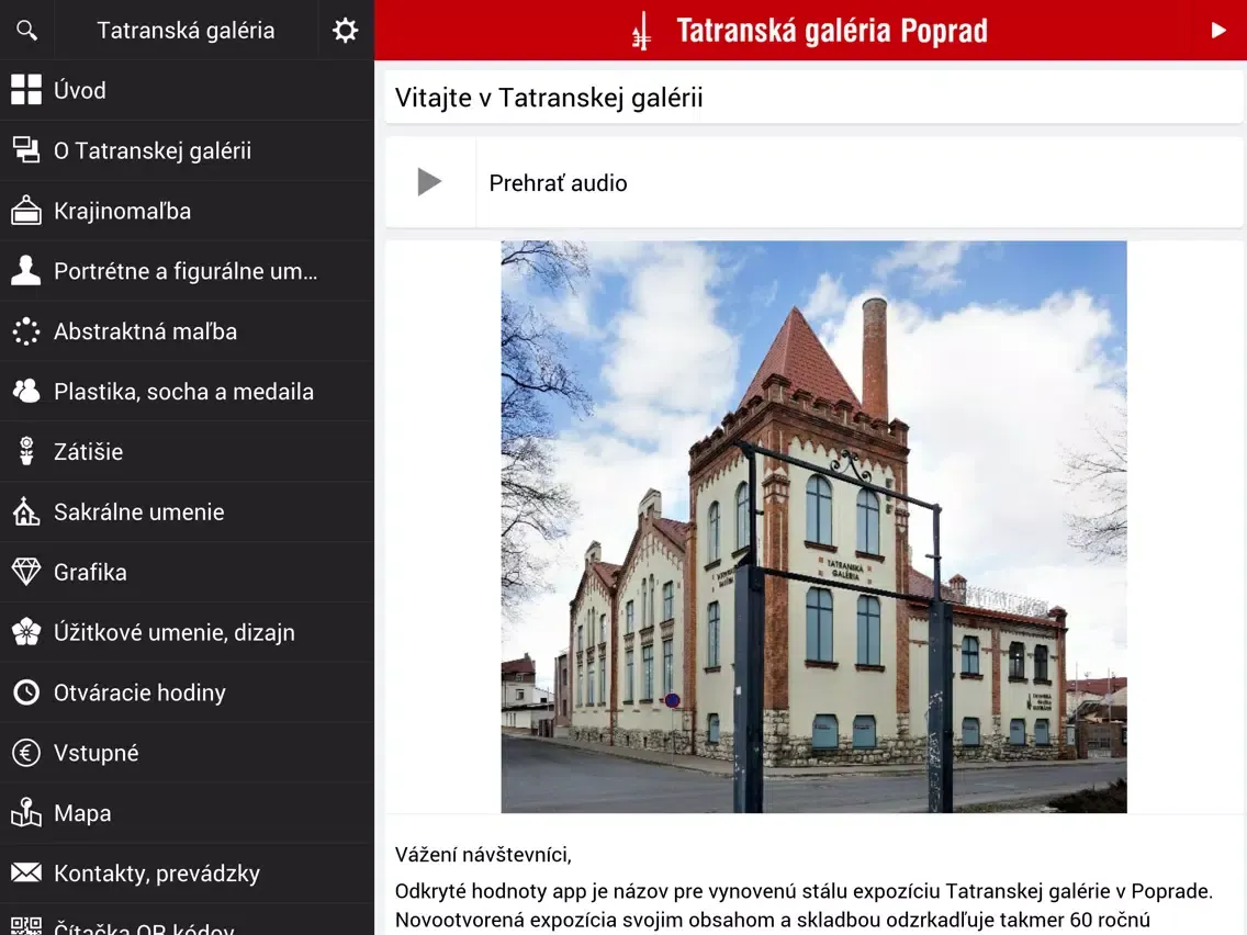 Tatranská galéria iPad 应用截图