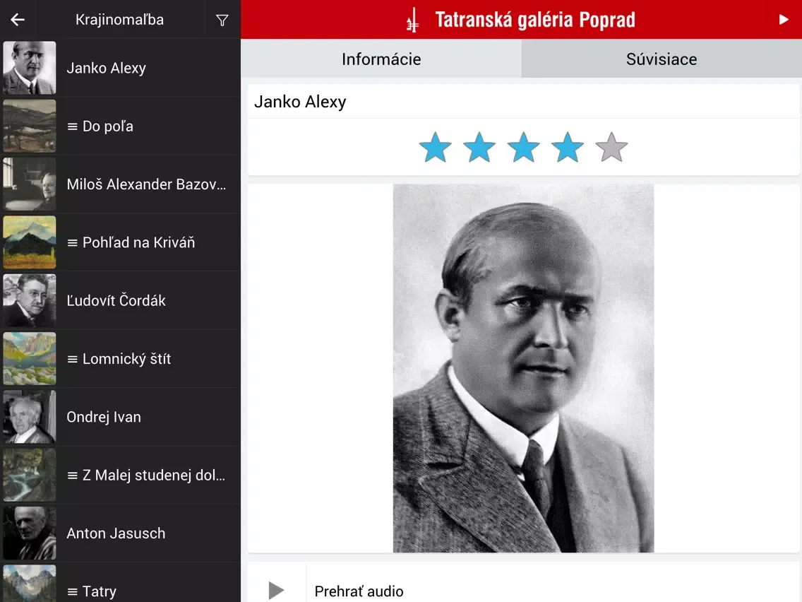 Tatranská galéria iPad 应用截图