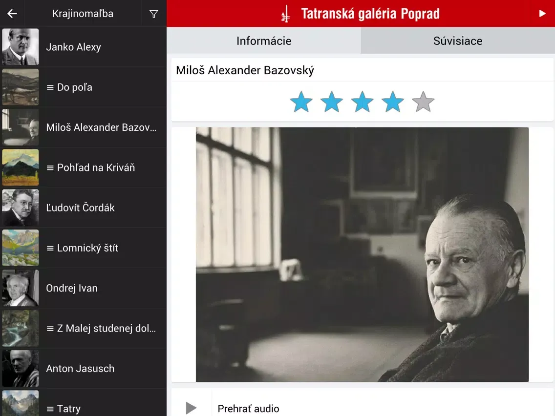 Tatranská galéria iPad 应用截图