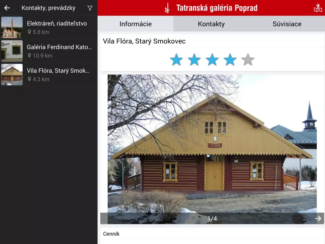 Tatranská galéria iPad 应用截图