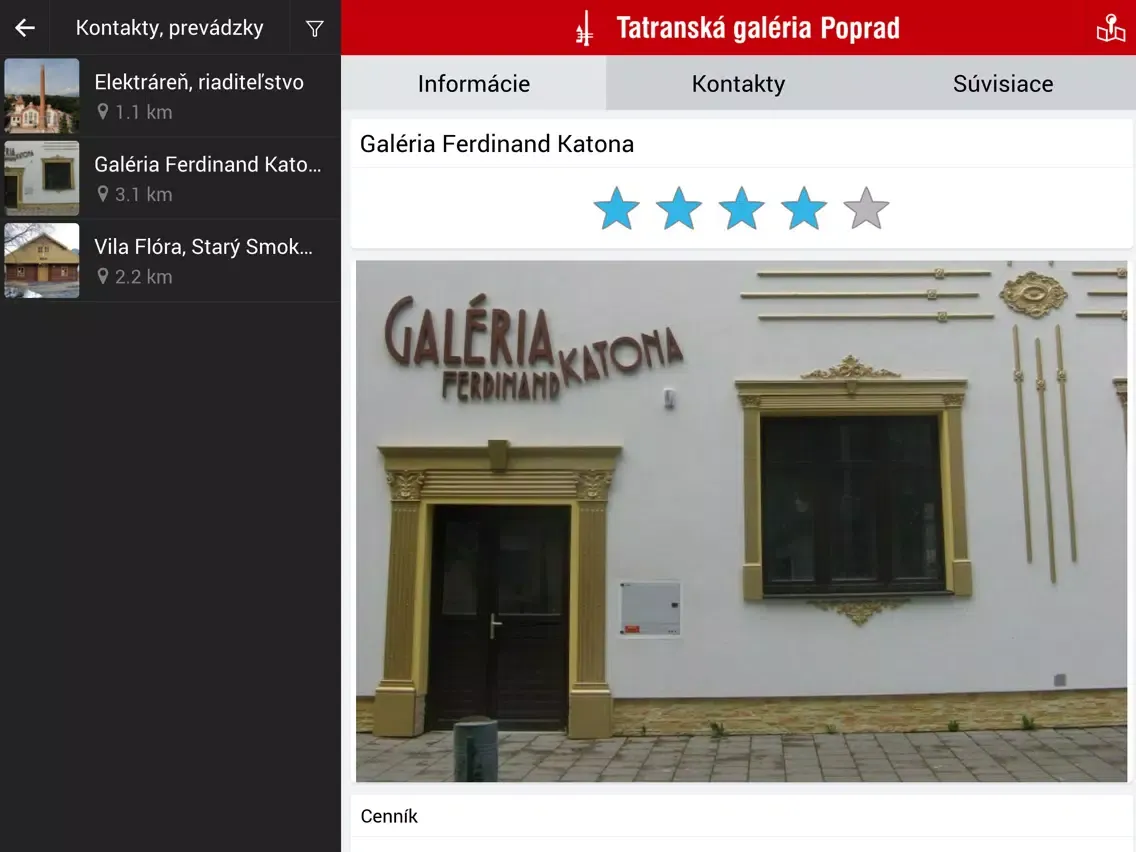 Tatranská galéria iPad 应用截图