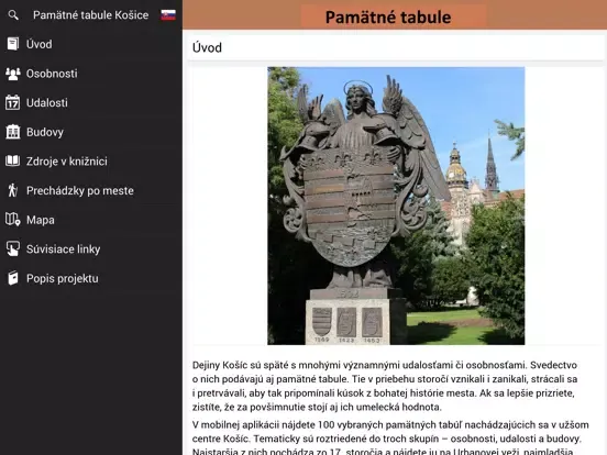 Pamätné tabule Košice iPad 应用截图