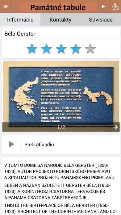 Pamätné tabule Košice应用截图