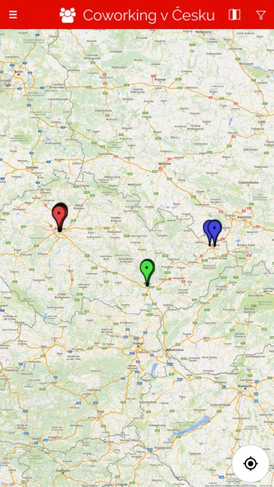 Tangkapan layar Coworking v Česku