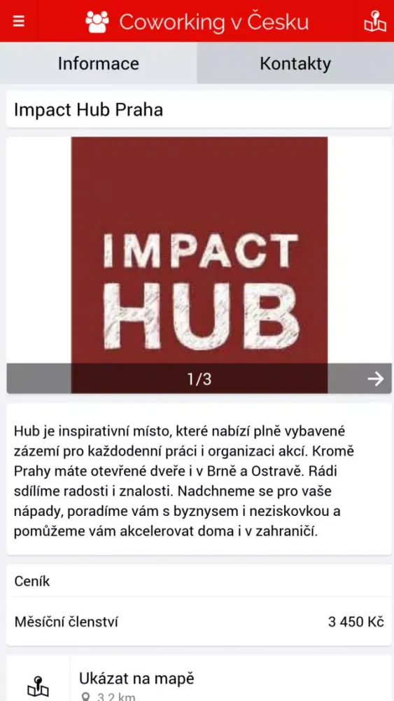 Tangkapan layar Coworking v Česku