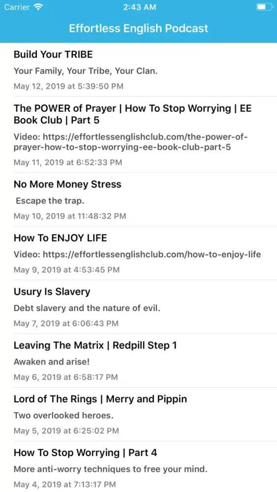 Effortless English Podcast Screenshots