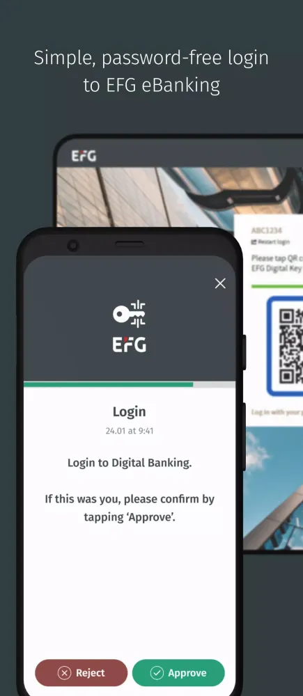 EFG Digital Key Screenshots