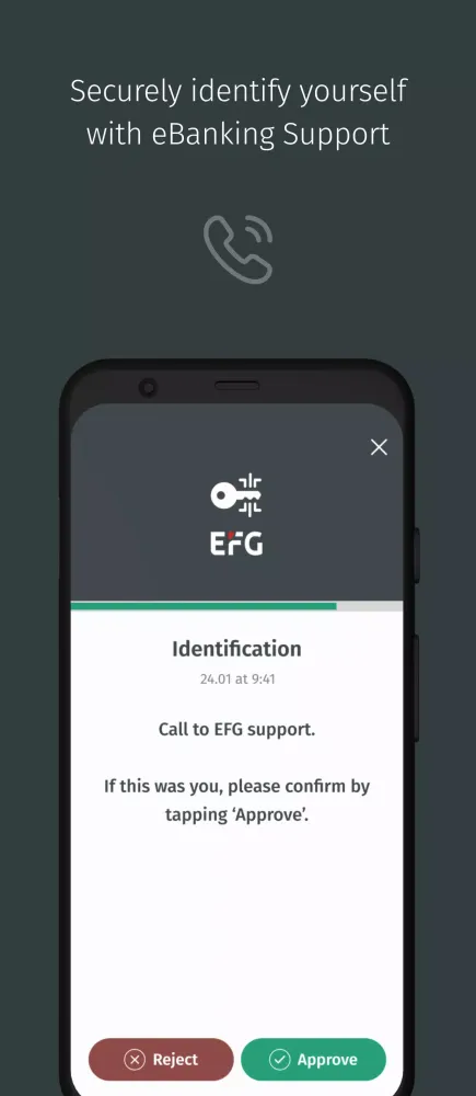 EFG Digital Key Screenshots