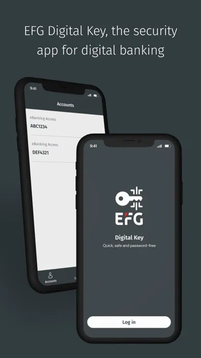Tangkapan skrin EFG Digital Key