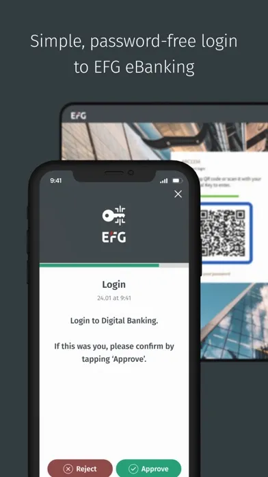 Tangkapan skrin EFG Digital Key