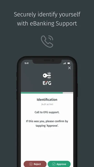 Tangkapan skrin EFG Digital Key