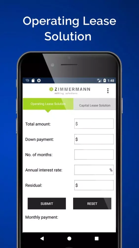 Скриншоты Lease Calculator - Zimmermann