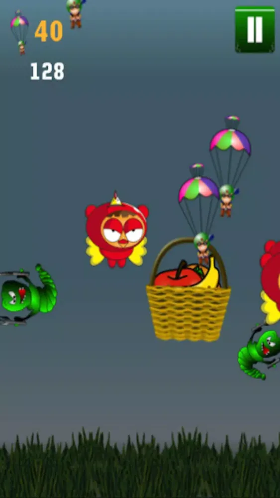 Angry Ninja Paratrooper Pilot Vs Birds Free Game: Zero Injustice To Super Hero Guy Saga स्क्रीनशॉट