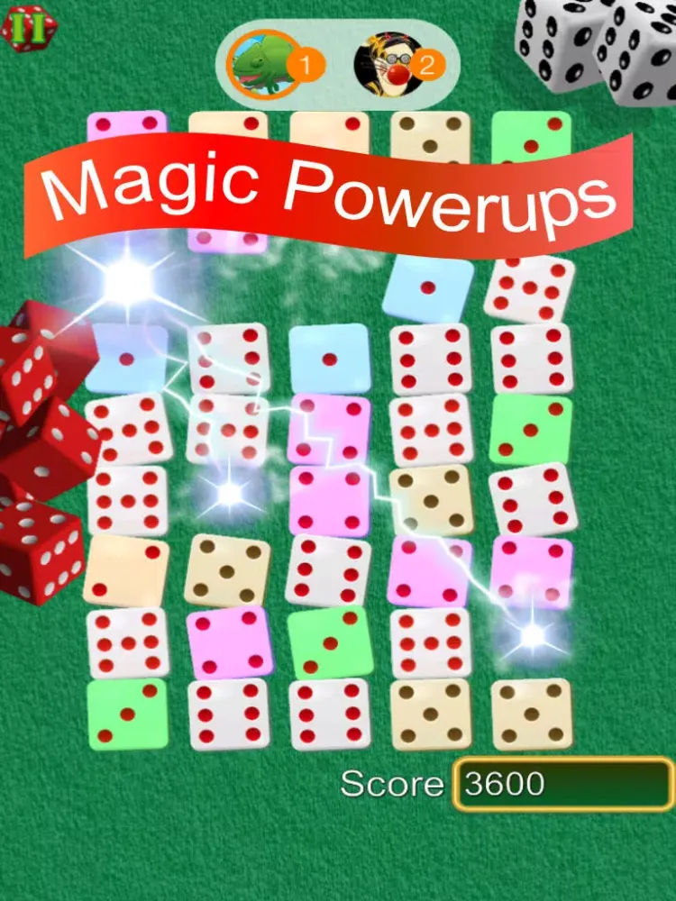 ภาพหน้าจอของ Dice Addict Match 3 with Buddies - Play Your Friends Live iPad 