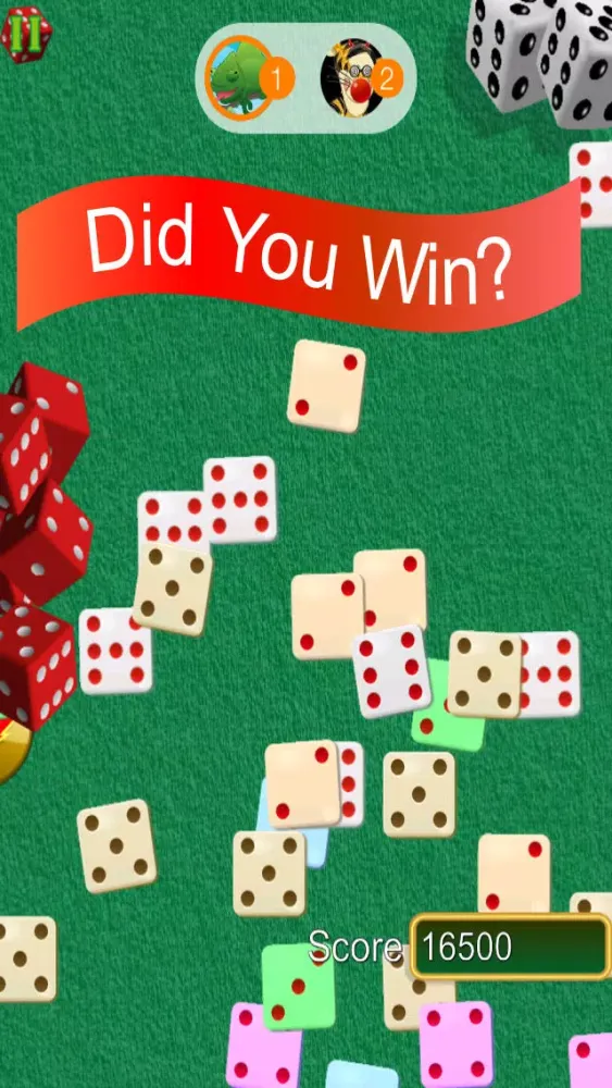 ภาพหน้าจอของ Dice Addict Match 3 with Buddies - Play Your Friends Live