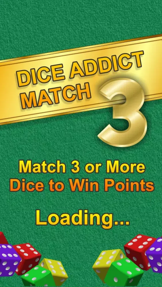ภาพหน้าจอของ Dice Addict Match 3 with Buddies - Play Your Friends Live