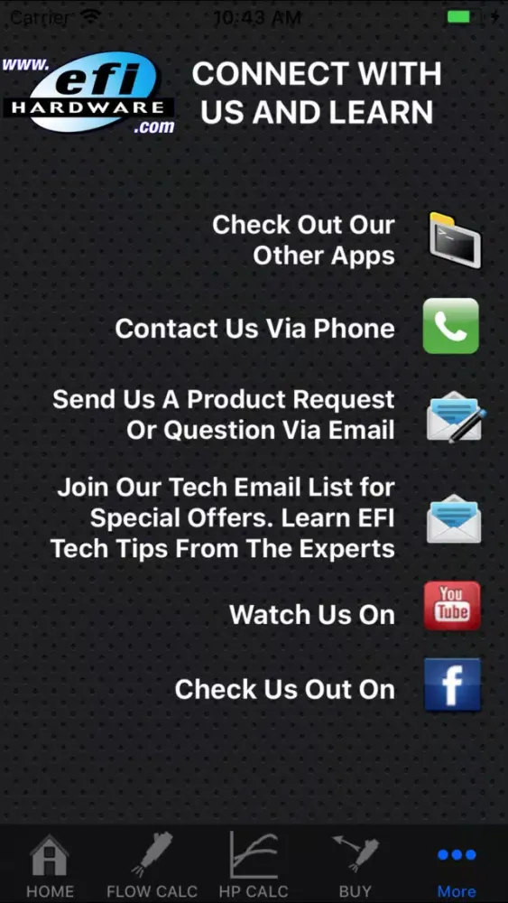 Capturas de pantalla de Injector Flow Calculator