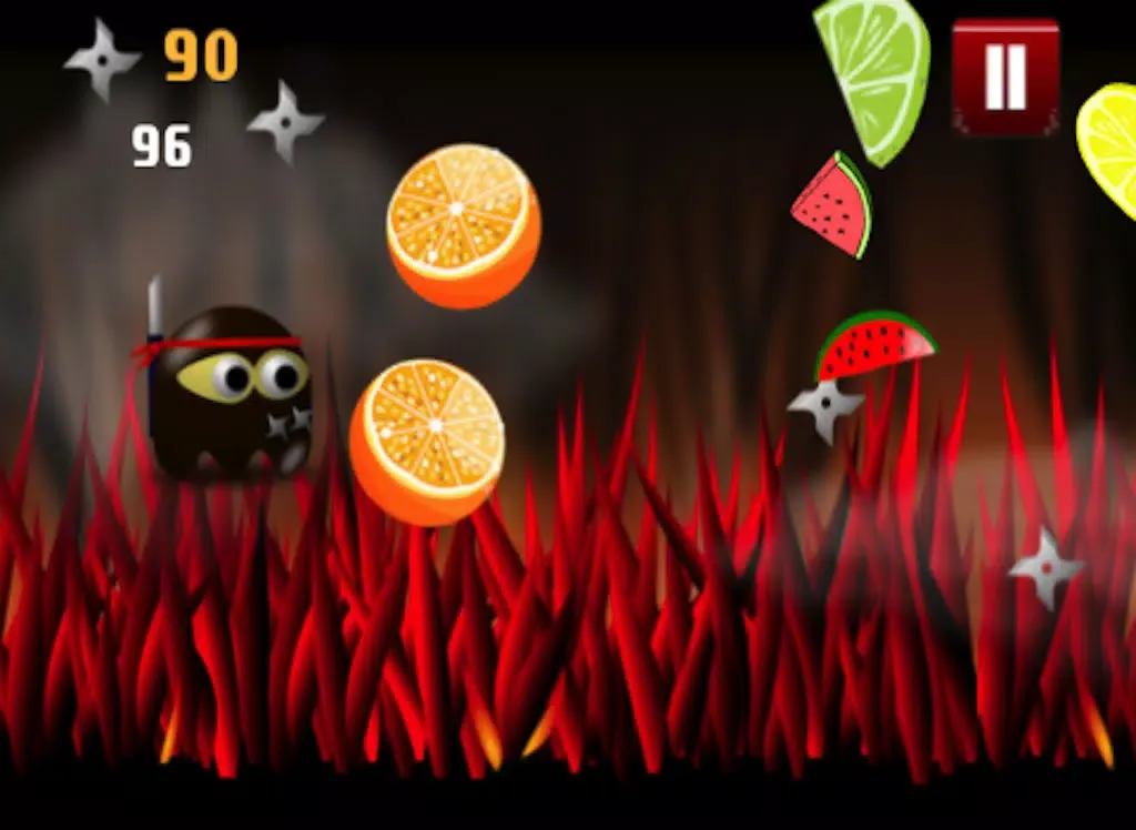 Capturas de pantalla de Ninja Chops It Up Game: Chopping Around The World with a Broken Sword for Eternity - Infinity Swift Mania & No Blood iPad 