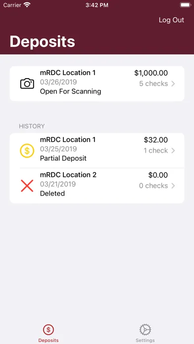 Ảnh chụp màn hình của First Fed Business Capture