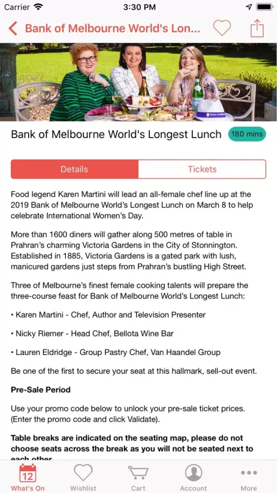 Melbourne Food & Wine Festival Ekran Görüntüleri