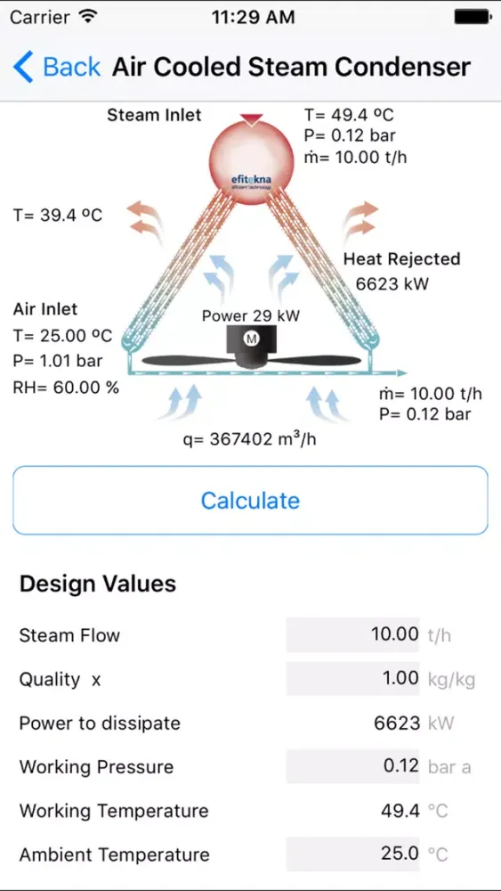 Скриншоты efitekna - thermodynamics app