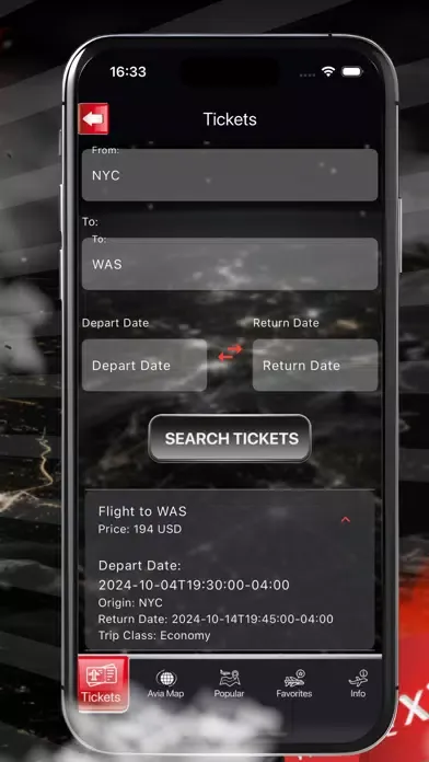 Avia Travel Tracker Screenshots