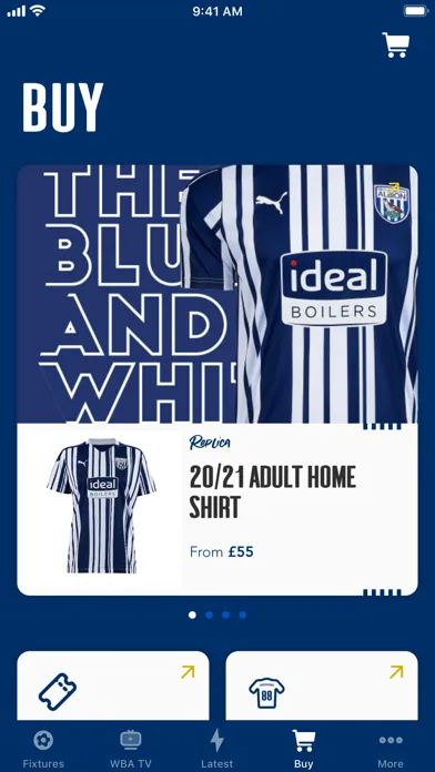 Ảnh chụp màn hình của West Bromwich Albion