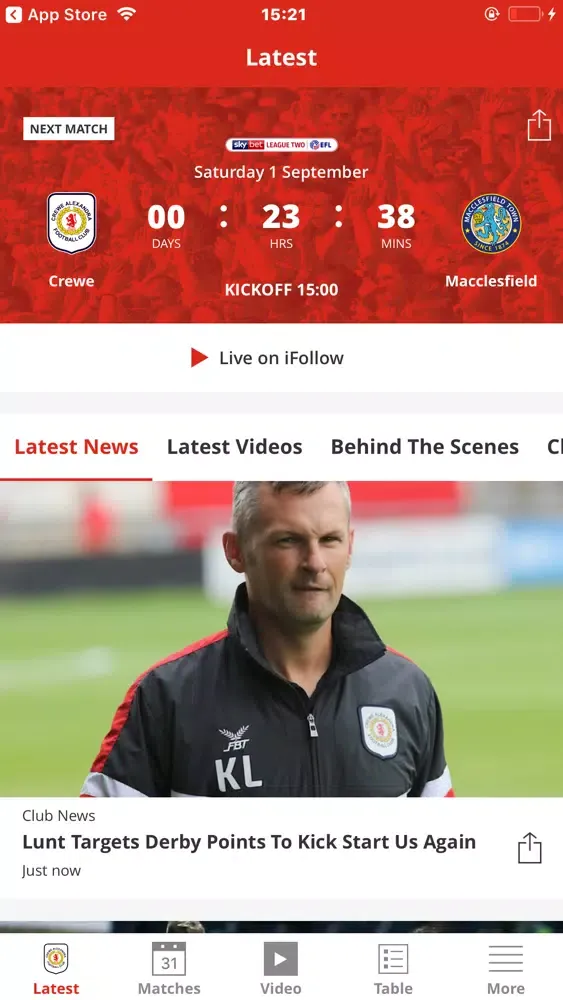 Crewe Alexandra Official App應用截圖