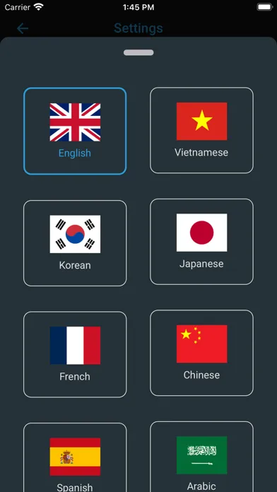 ภาพหน้าจอของ EFL Vocabularies