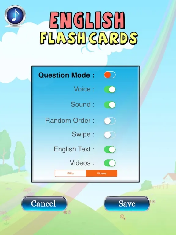 Baby Flash Cards : 500+ Words iPad  Screenshots