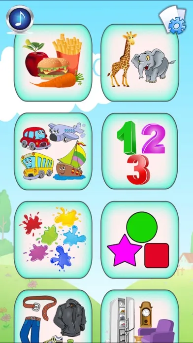 Capturas de tela do Arabic Baby Flash Cards
