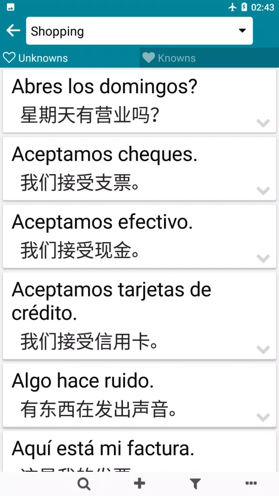 Capturas de pantalla de Chinese - Spanish