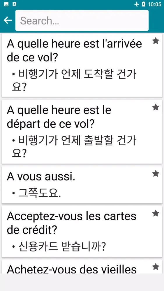 Capturas de tela do Korean - French