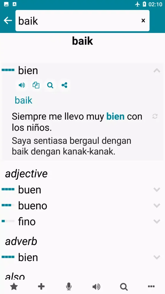 Malay - Spanish Screenshots