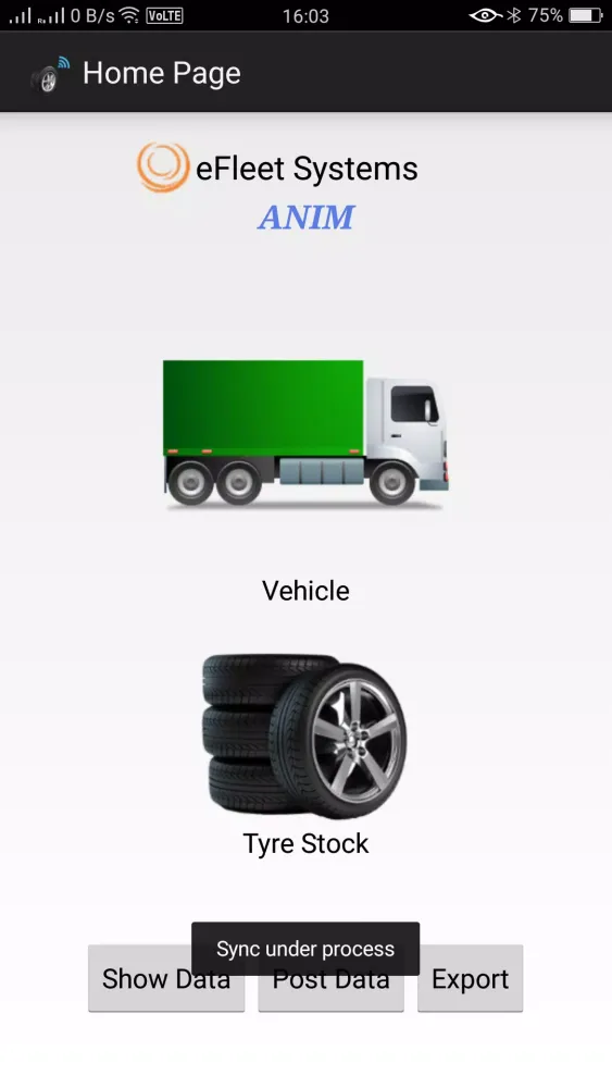 Tyre Inspection Screenshots