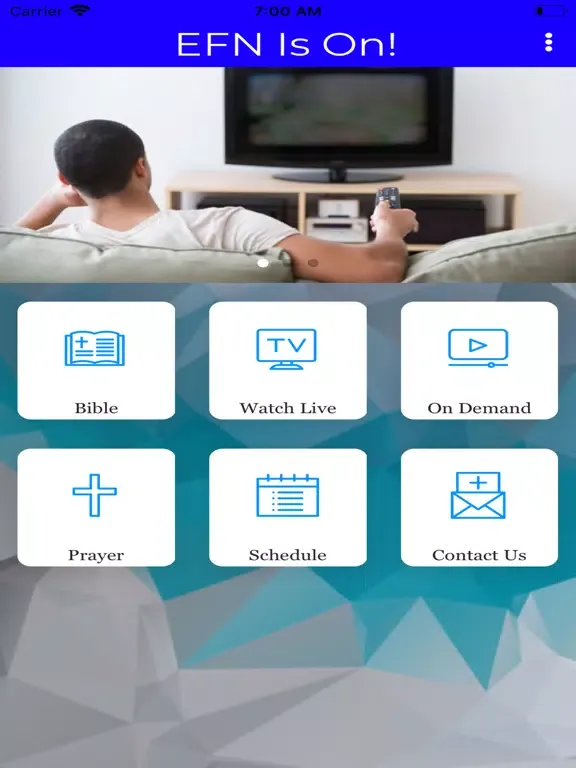Capturas de pantalla de EFN TV iPad 