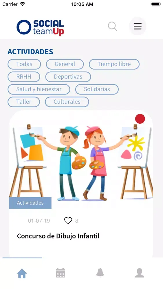 Capturas de tela do Social TeamUP
