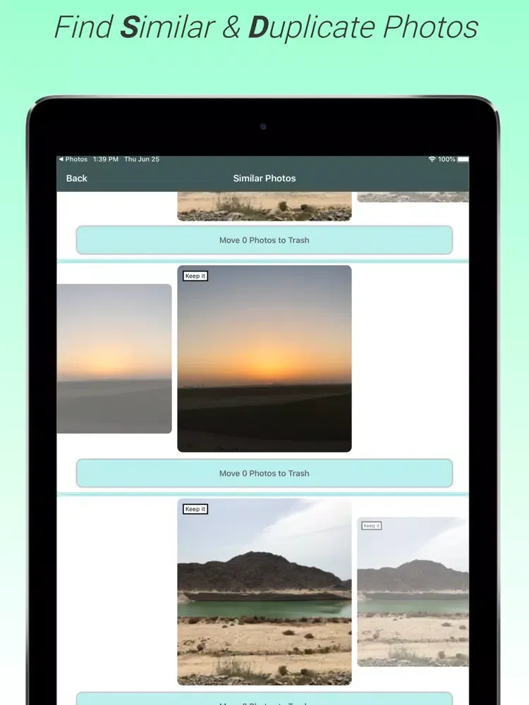 SSC- photo Organizer & Cleaner iPad  Screenshots