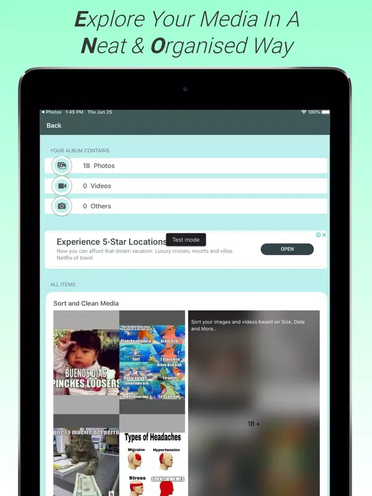SSC- photo Organizer & Cleaner iPad  Screenshots