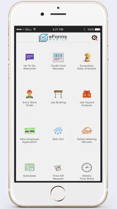 eForms Mobile Screenshots