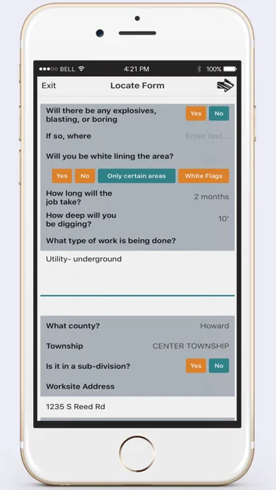 eForms Mobile Screenshots