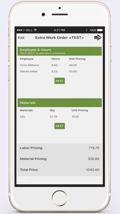 eForms Mobile Screenshots