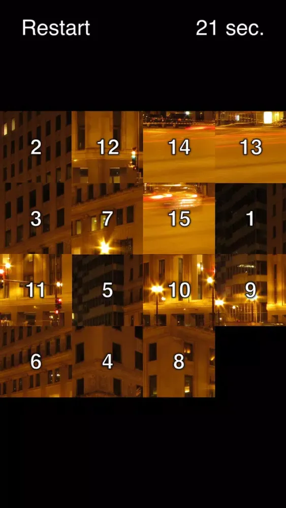 Fifteen Game - 15 Tile Puzzle应用截图
