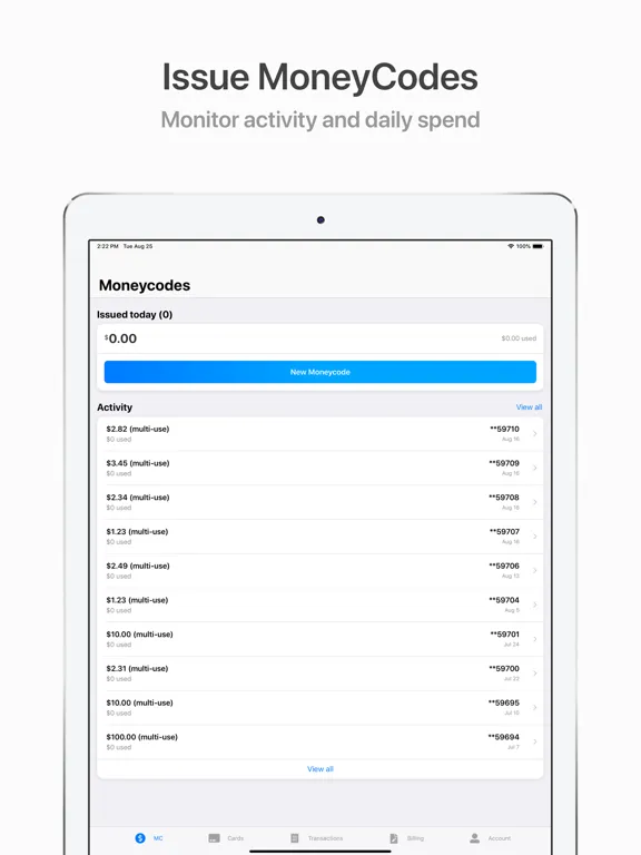 ภาพหน้าจอของ Fleet One CarrierControl iPad 