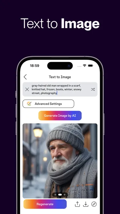 Tangkapan layar PixImagine: AI Image Generator